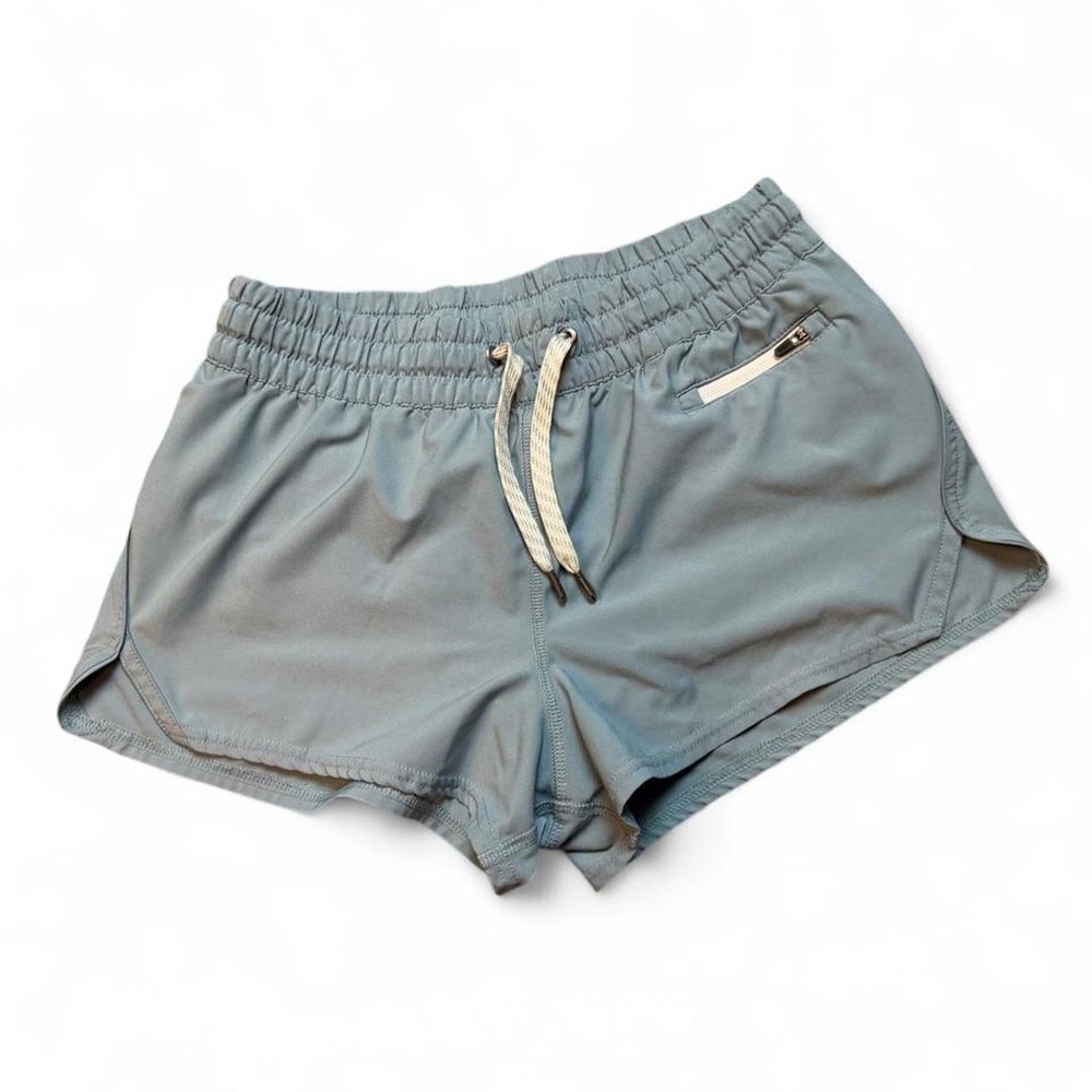 Vuori Womens Clementine 2.0 Shorts Small Shade Blue Running Workout Lined 2"